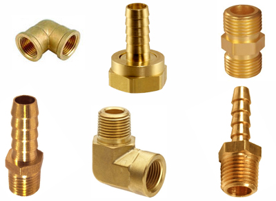 Brass Pipe fittings hose fittings Brass Compression, brass hose barbs