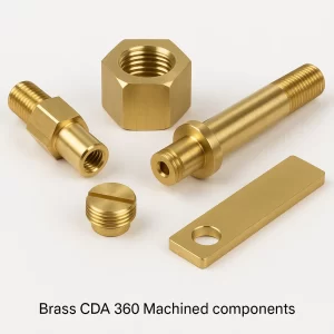 Brass CDA 360 Machined components