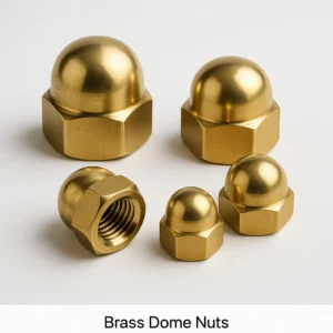 Brass Dome Nuts