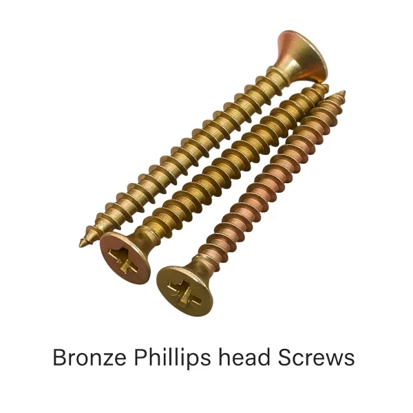 Bronze Phillips head Screws