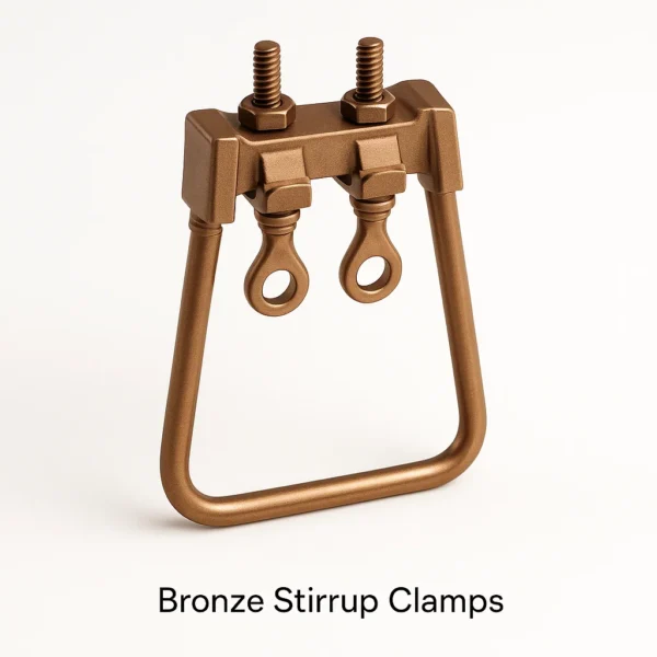 Bronze Stirrup clamps