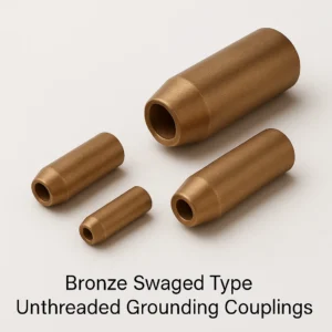 Bronze Swaged type unthreaded grounding couplings