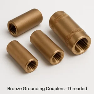 Bronze grounding Couplers threaded