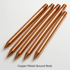Copper plated ground rods