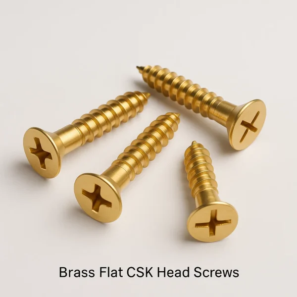 Brass Flat CSk head Screws