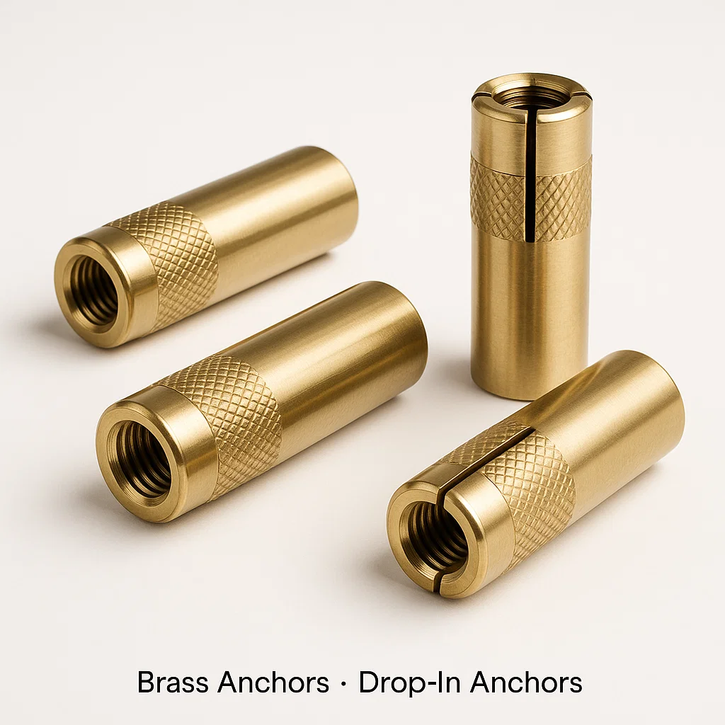 Brass anchors – drop in anchors