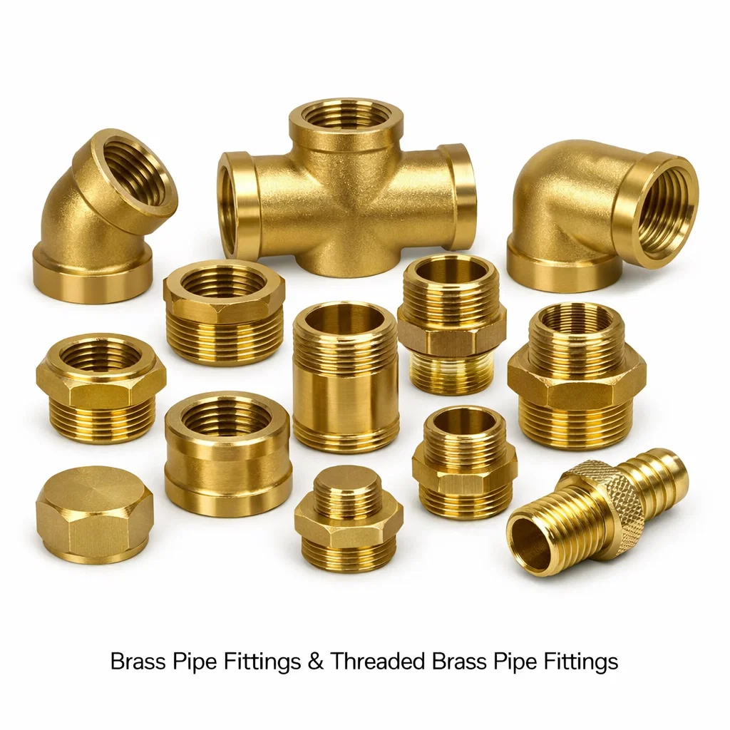 Brass Pipe Fittings & Threaded Brass Pipe Fittings