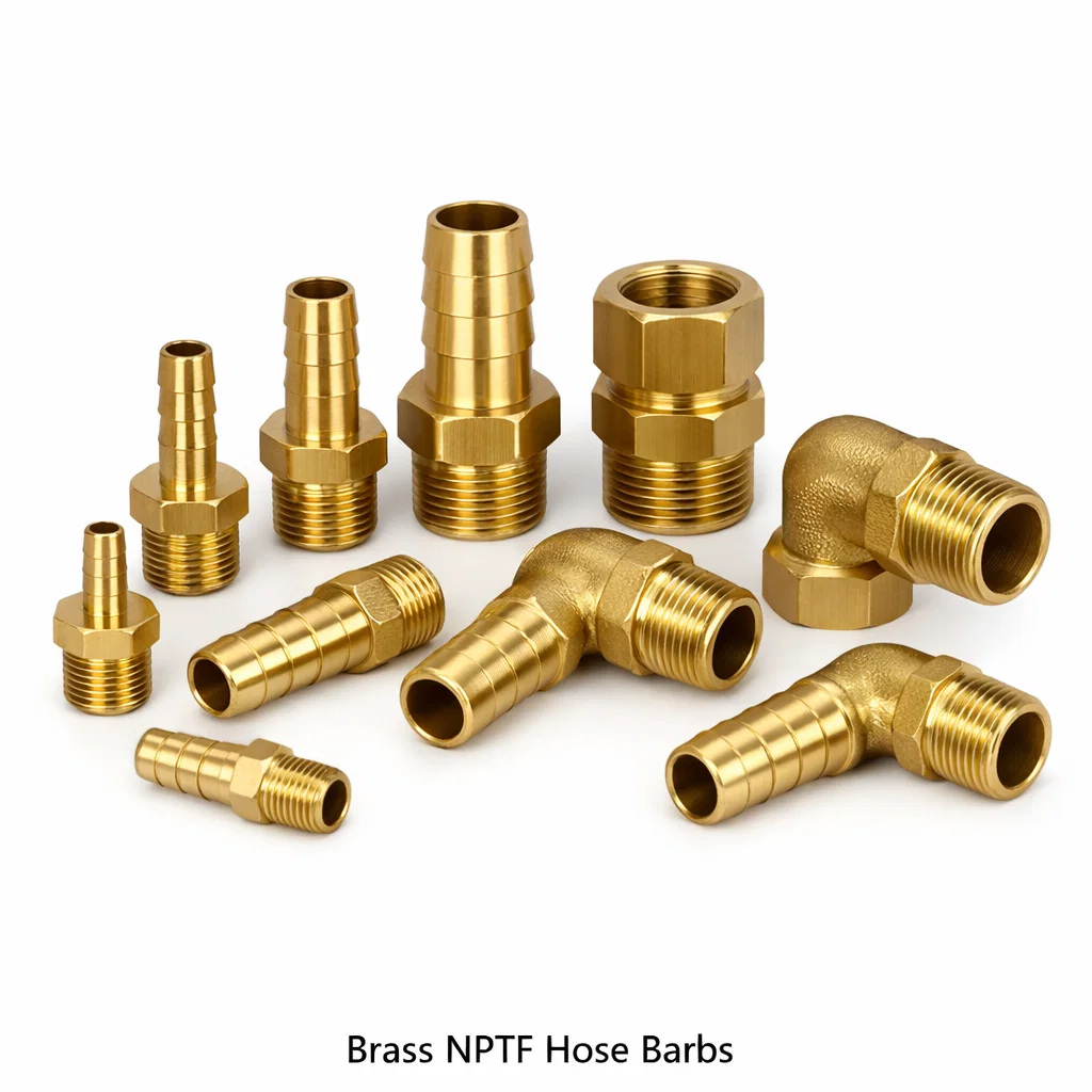 Brass NPTF Hose Barbs