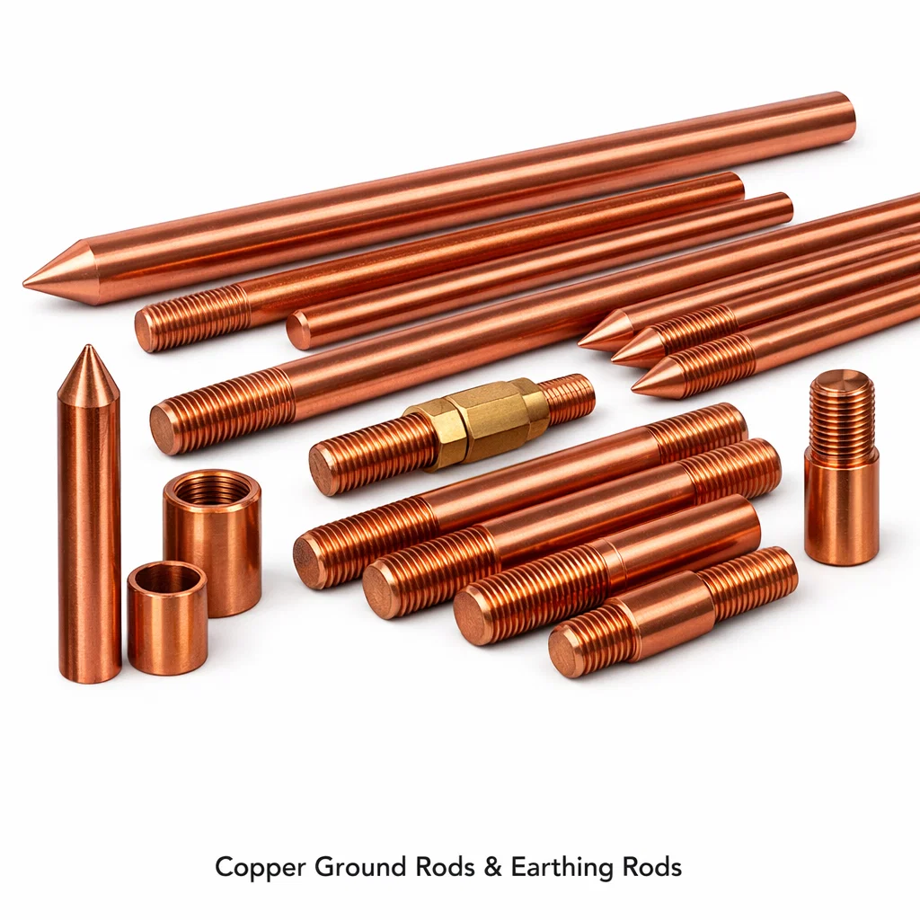 Copper Ground Rods & Earthing Rods
